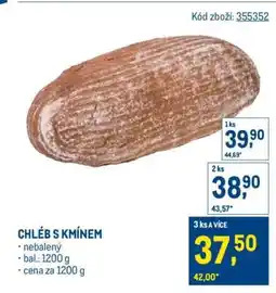 Makro Chléb s kmínem nabídka