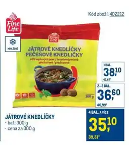 Makro Játrové knedlíčky nabídka