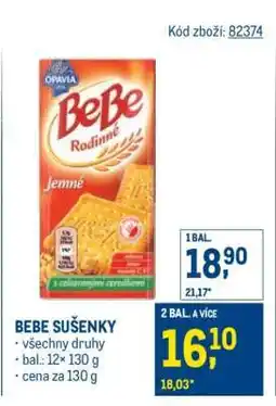 Makro BeBe sušenky nabídka