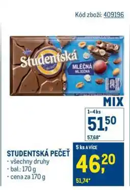 Makro Studentská pečeť nabídka