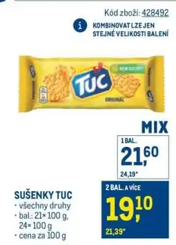 Makro Sušenky Tuc nabídka