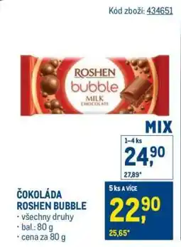 Makro Čokoláda Roshen Bubble nabídka