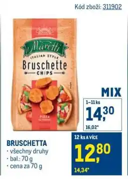 Makro Bruschetta nabídka