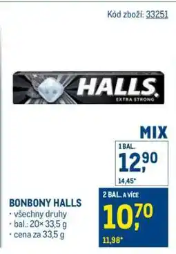Makro HALLS nabídka