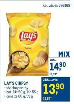 Makro Lay’s Chipsy nabídka