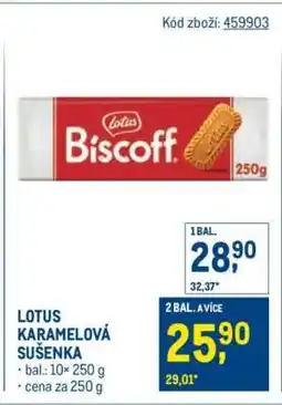 Makro LOTUS KARAMELOVÁ SUŠENKA nabídka