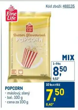 Makro Popcorn nabídka