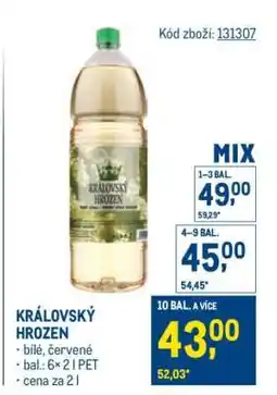 Makro Královský hrozen nabídka