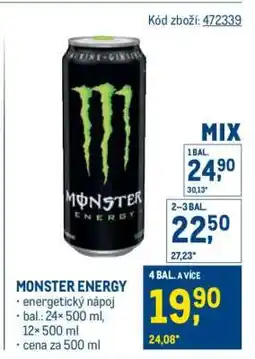Makro Monster energy nabídka