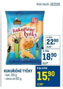 Makro Kukuřičné tyčky nabídka