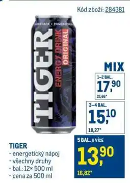Makro Tiger nabídka