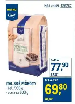 Makro Italské piškoty nabídka
