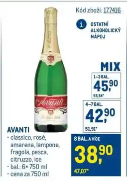 Makro Avanti nabídka