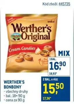 Makro Werther’s bonbony nabídka