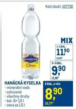 Makro Hanácká kyselka nabídka