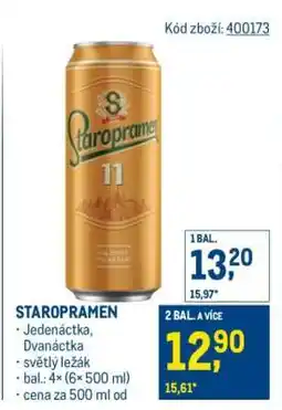 Makro Staropramen nabídka