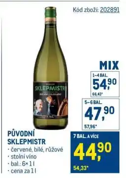 Makro Původní Sklepmistr nabídka