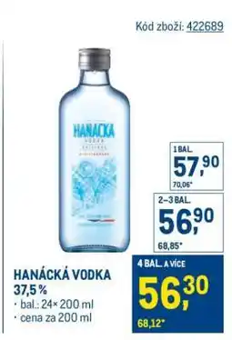Makro Hanácká Vodka 37,5 % nabídka
