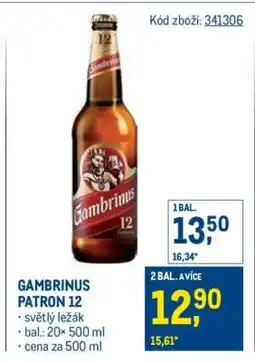 Makro Gambrinus Patron 12 nabídka