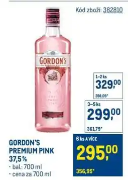 Makro GORDON’S PREMIUM PINK 37,5 nabídka