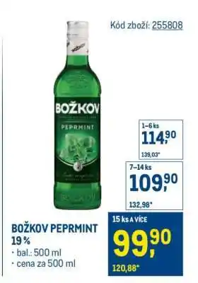 Makro Božkov Peprmint 19 % nabídka