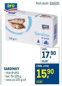 Makro Sardinky nabídka