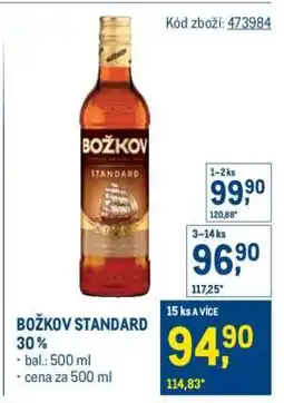 Makro Božkov Standard 30% nabídka