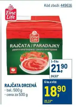 Makro Rajčata drcená nabídka