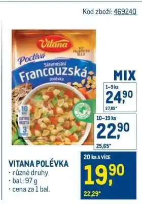 Makro Vitana Polévka nabídka