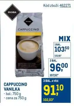 Makro CAPPUCCINO VANILKA nabídka