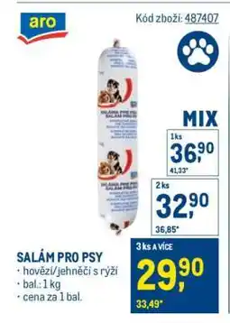 Makro Salám pro psy nabídka
