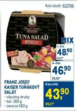 Makro FRANZ JOSEF KAISER TUŇÁKOVÝ SALÁT nabídka
