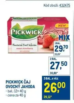 Makro Pickwick čaj ovocný jahoda nabídka