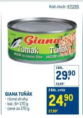 Makro Giana Tuňák nabídka