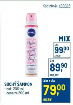 Makro Suchý šampon nabídka