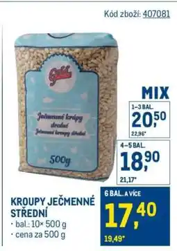 Makro Kroupy ječmenné střední nabídka