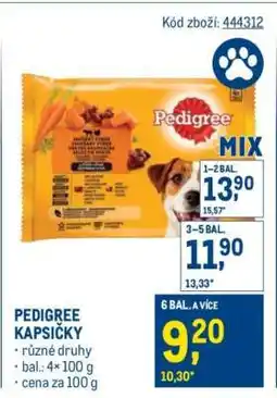 Makro Pedigree kapsičky nabídka