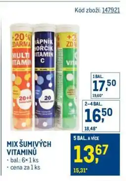 Makro Mix šumivých vitaminů nabídka