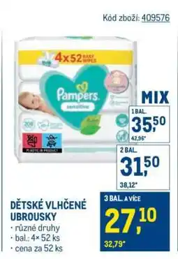 Makro Dětské vlhčené ubrousky nabídka