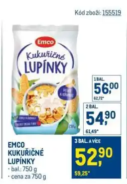 Makro Emco kukuřičné lupínky nabídka