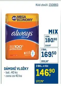 Makro Dámské vložky nabídka