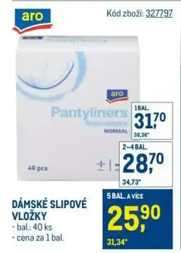 Makro DÁMSKÉ SLIPOVÉ VLOŽKY nabídka