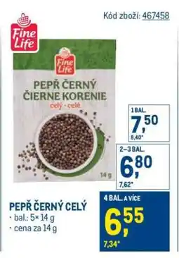 Makro Pepř černý celý nabídka