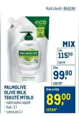 Makro PALMOLIVE OLIVE MILK TEKUTÉ MÝDLO nabídka