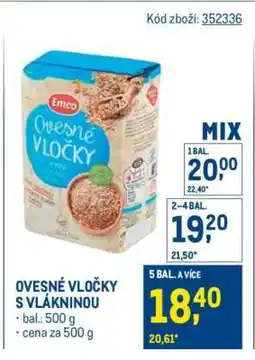 Makro Ovesné vločky s vlákninou nabídka