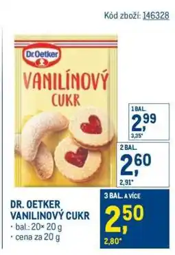 Makro Dr. Oetker Vanilínový cukr nabídka