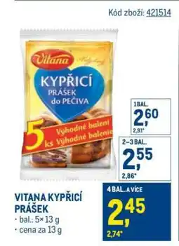Makro VITANA KYPŘICÍ PRÁŠEK nabídka