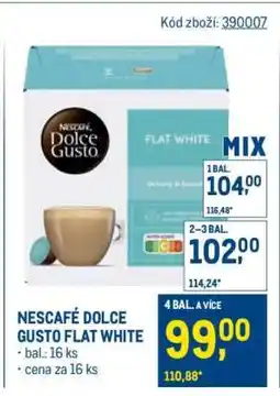 Makro NESCAFÉ DOLCE GUSTO FLAT WHITE nabídka