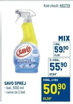 Makro SAVO SPREJ nabídka