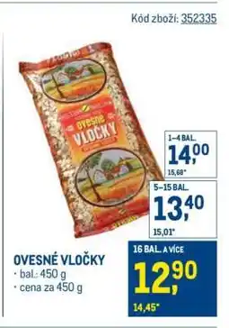 Makro Ovesné vločky nabídka
